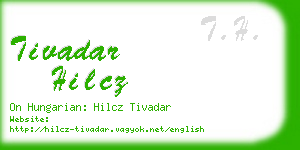 tivadar hilcz business card